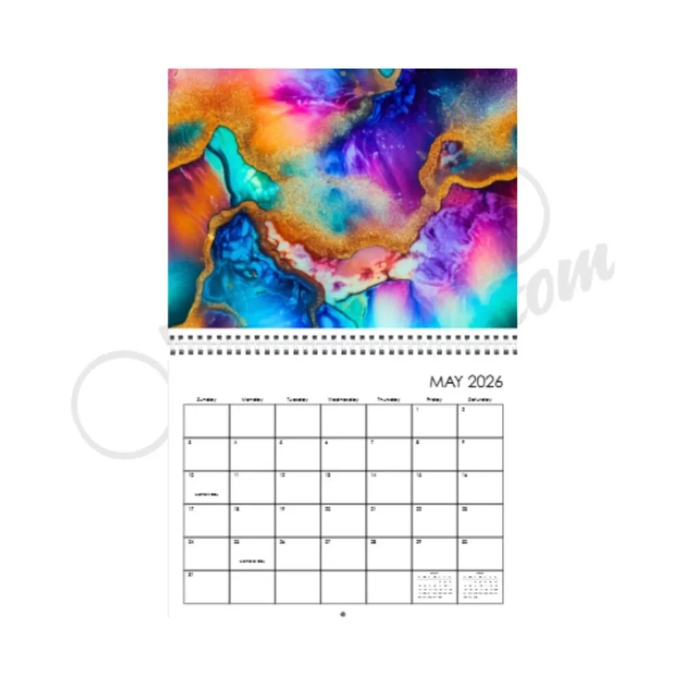 2026 Custom Geode Wall Calendar